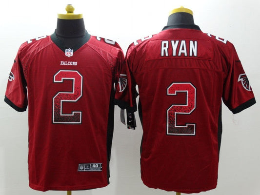 Men's Atlanta Falcons Matt Ryan #2 Red Game Player Jersey1