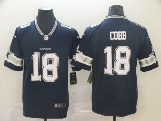 Men's Dallas Cowboys Randall Cobb #18 Navy Game Player Jersey1