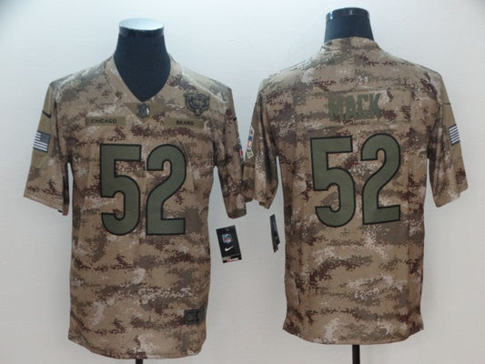 Men's Chicago Bears Khalil Mack #52 Camouflage Game Jersey1