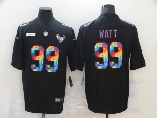 Men's Houston Texans #99 J.J. Watt Black Game Player Jersey1