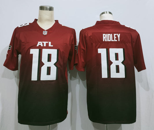 Men's Atlanta Falcons Calvin Ridley #18 Red 2nd Alternate Game Jersey1