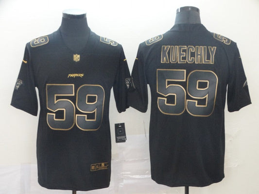 Men's Carolina Panthers Luke Kuechly #59 Black Player Game Jersey1