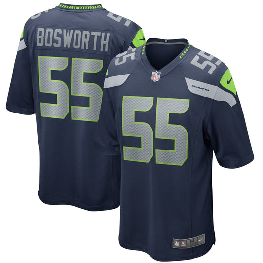 Brian Bosworth Seattle Seahawks Nike Game Retired   Jersey - College Navy