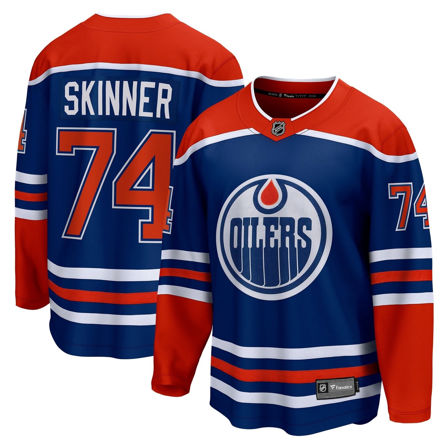 Stuart Skinner Edmonton Oilers   Home Breakaway  Jersey - Royal