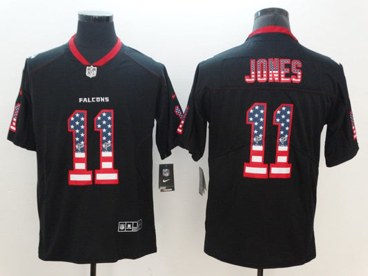 Men's Atlanta Falcons #11 Julio Jones Black Player Jersey1