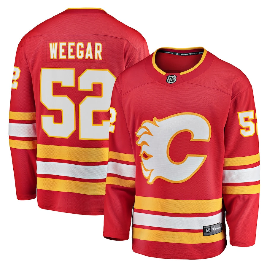 MacKenzie Weegar Calgary Flames   Home Breakaway  Jersey - Red
