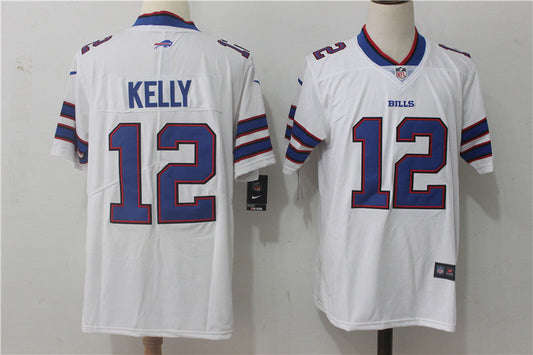 Men's Buffalo Bills Jim Kelly #12 White Game Jersey1