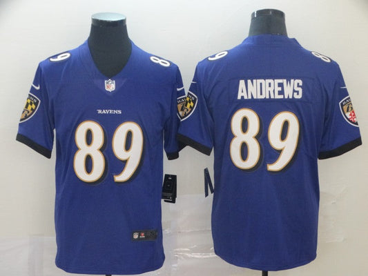 Men's Baltimore Ravens Mark Andrews #89 Purple Game Player Jersey1