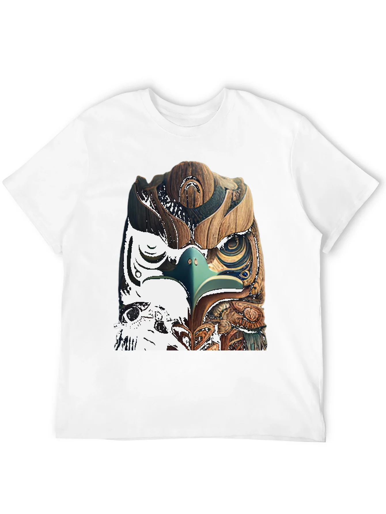 Wood Owl Graphic Tee - Unique Nature Style