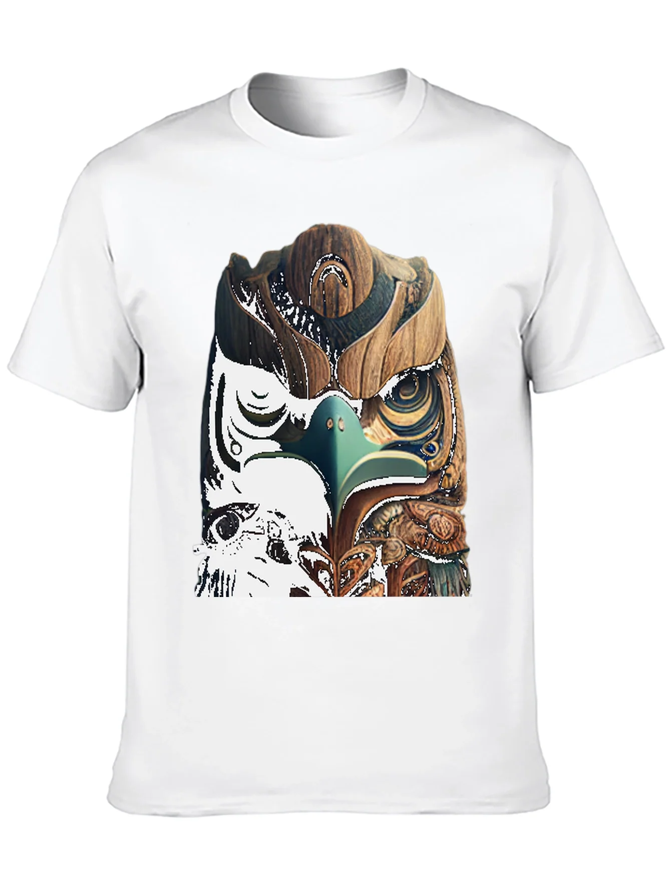 Wood Owl Graphic Tee - Unique Nature Style