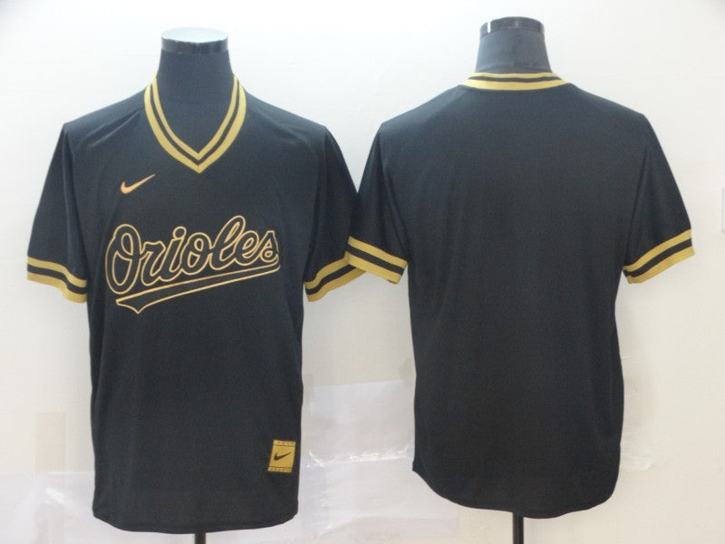 Men's Baltimore Orioles Black Replica Blank jersey
