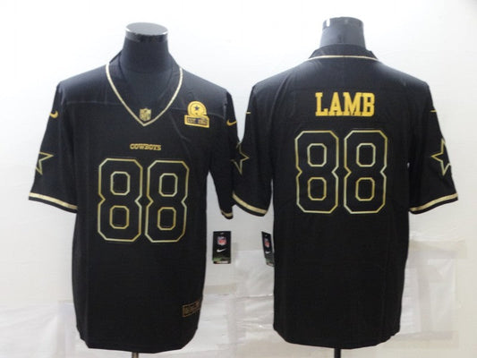 Men's Dallas Cowboys #88 CeeDee Lamb Black Game Jersey1