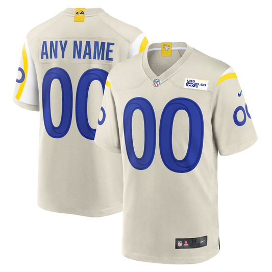 Custom Los Angeles Rams Bone Game jersey