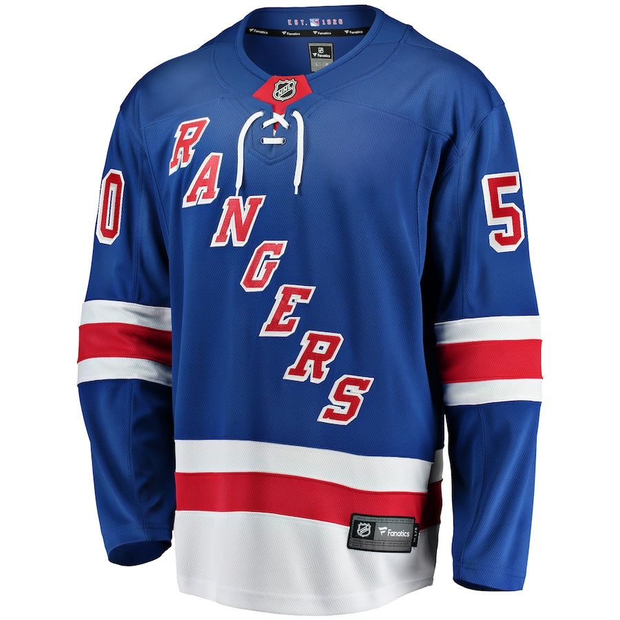 Glenn Healy New York Rangers   Premier Breakaway Retired  Jersey - Blue