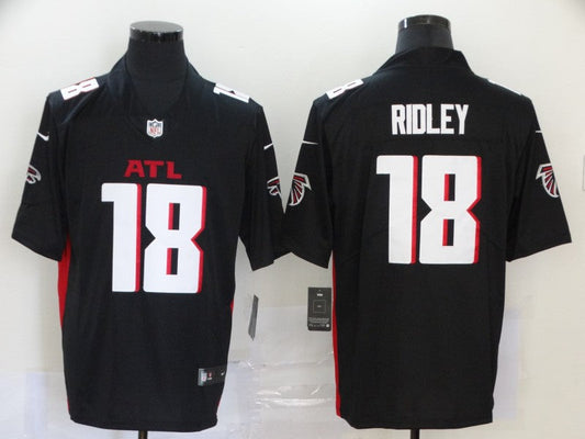 Men's Atlanta Falcons Calvin Ridley #18 Black Player Game Jersey1