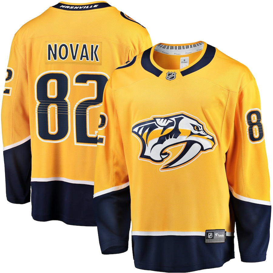 Tommy Novak Nashville Predators   Home Breakaway Jersey - Gold