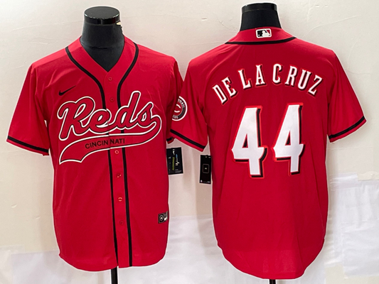 Men's Cincinnati Reds Elly De La Cruz #44 Red Replica Player jersey Joint Edition