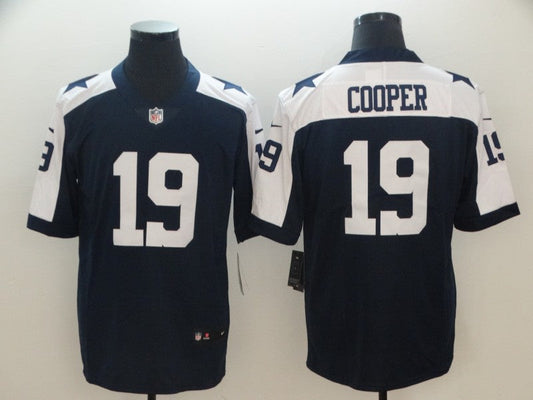 Men's Dallas Cowboys Amari Cooper #19 Navy Alternate Fashion Game Jersey1