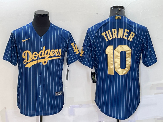 Men's Los Angeles Dodgers Justin Turner #10 Blue Player jersey