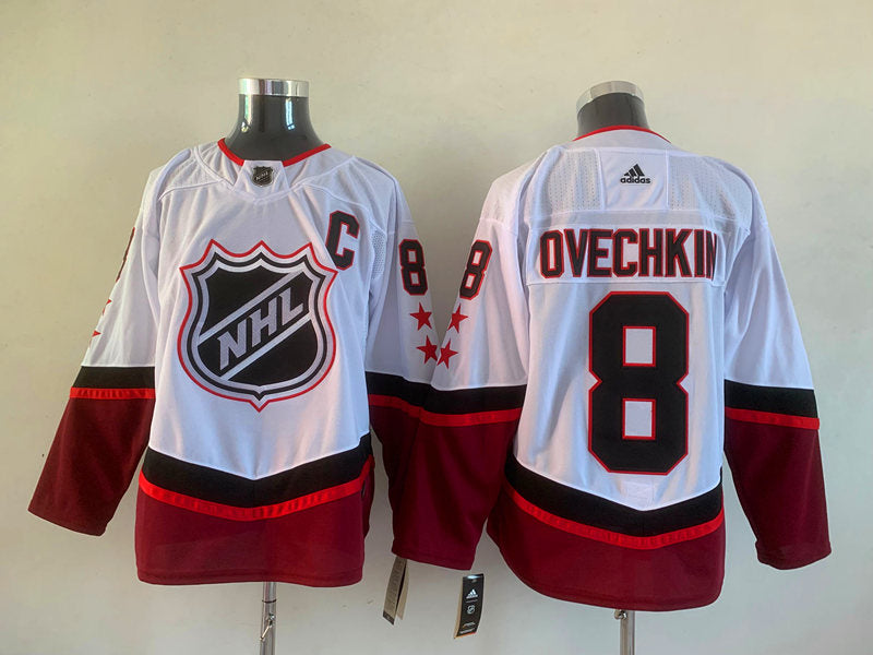 Men's Washington Capitals Alex Ovechkin #8 White Player jersey
