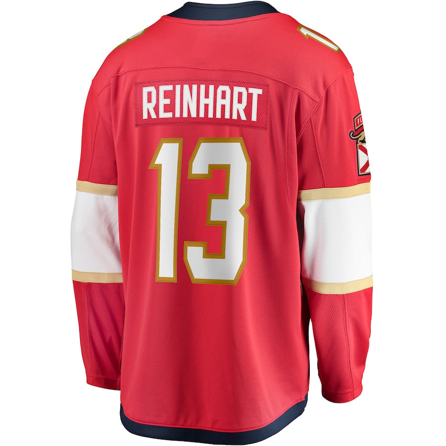 Sam Reinhart Florida Panthers   Breakaway  Jersey - Red