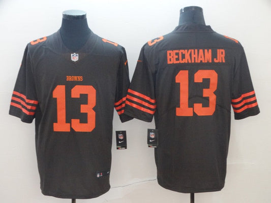 Men's Cleveland Browns Odell Beckham Jr. Brown Player Game Jersey1