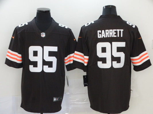Men's Cleveland Browns Myles Garrett #95 Brown Game Player Jersey1
