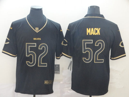 Men's Chicago Bears #52 Khalil Mack Black Team Game Jersey1
