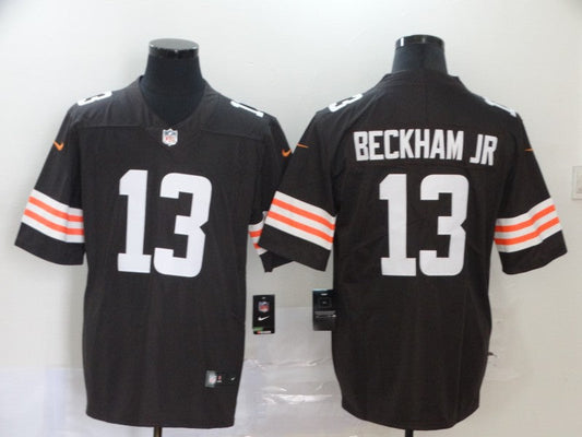 Men's Cleveland Browns Odell Beckham Jr. #13 Brown Game Player Jersey1
