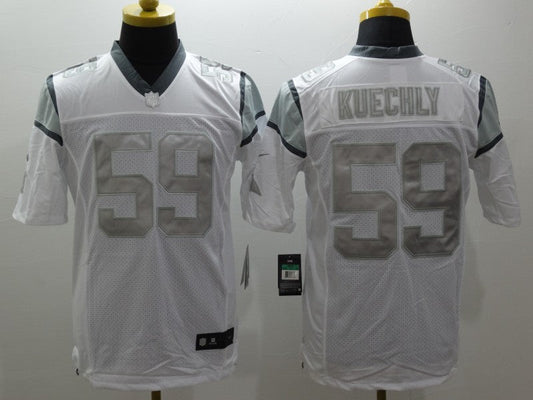 Men's Carolina Panthers Luke Kuechly #59 White Player Game Jersey1