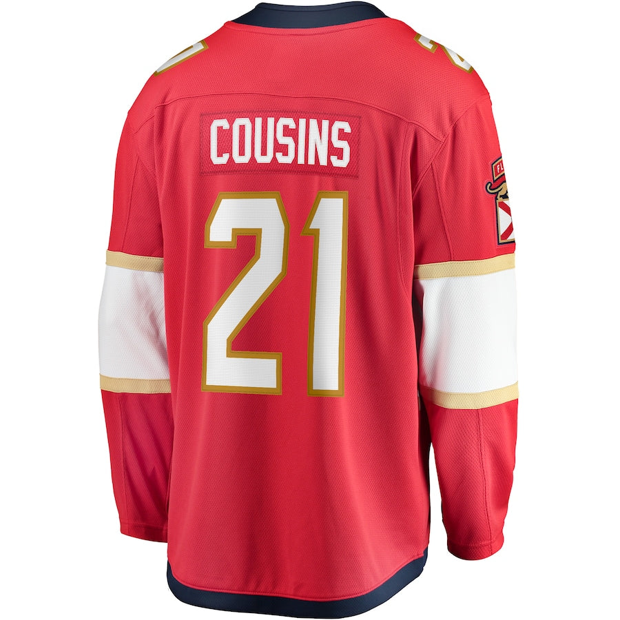 Nick Cousins Florida Panthers   Home Breakaway  Jersey - Red