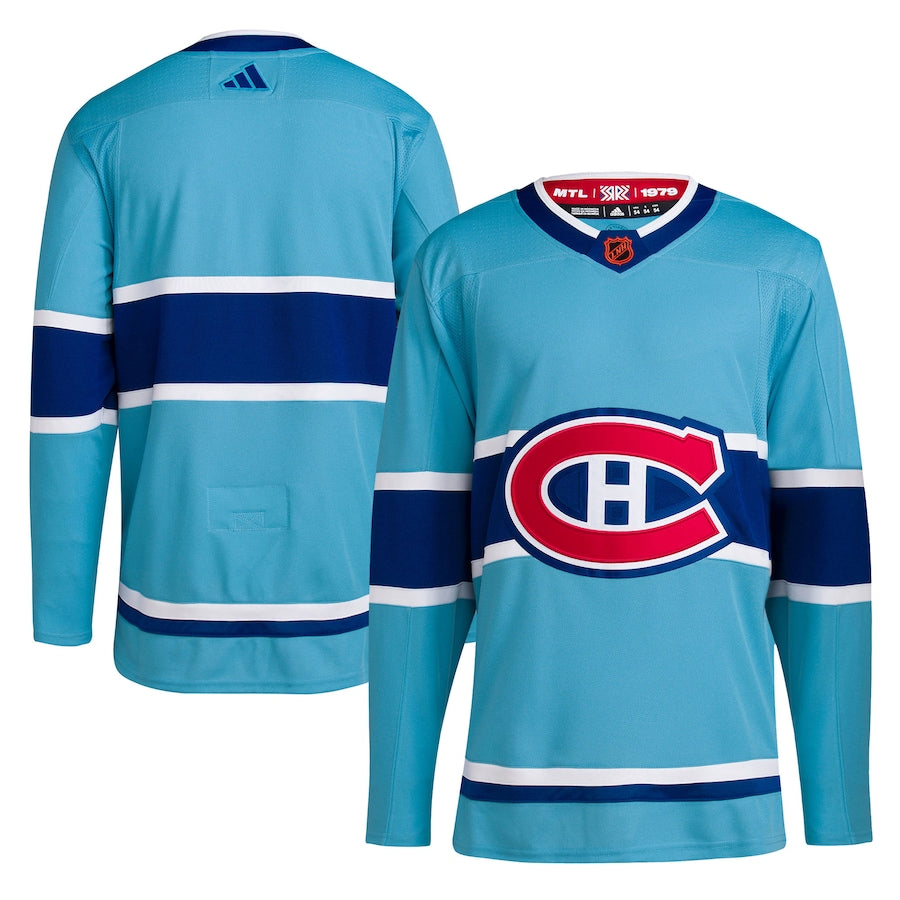 Montreal Canadiens   Reverse Retro 2.0   Blank Jersey - Light Blue