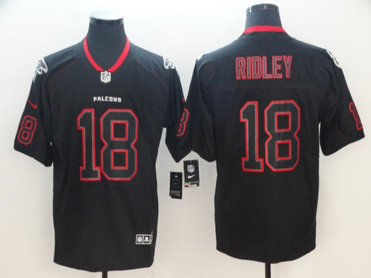 Men's Atlanta Falcons Calvin Ridley #18 Black Authentic Game Jersey1