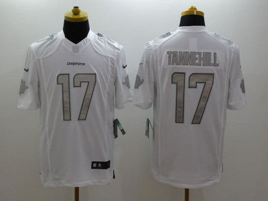 Men's Miami Dolphins Ryan Tannehill #17 White Game Player jersey