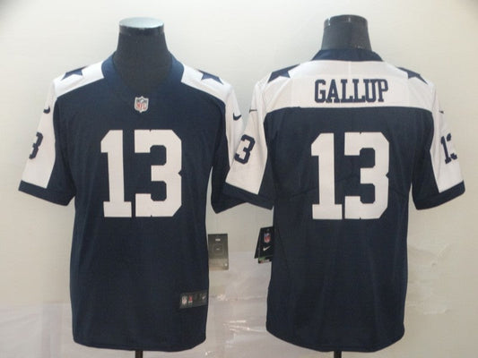 Men's Dallas Cowboys Michael Gallup #13 Navy Game Jersey1