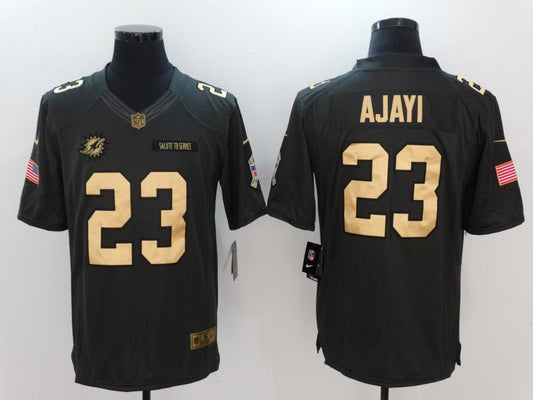 Men's Miami Dolphins Jay Ajayi #23 Black Game jersey