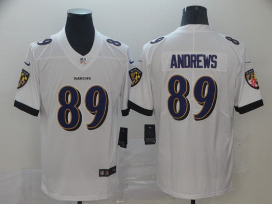 Men's Baltimore Ravens Mark Andrews #89 White Game Jersey1