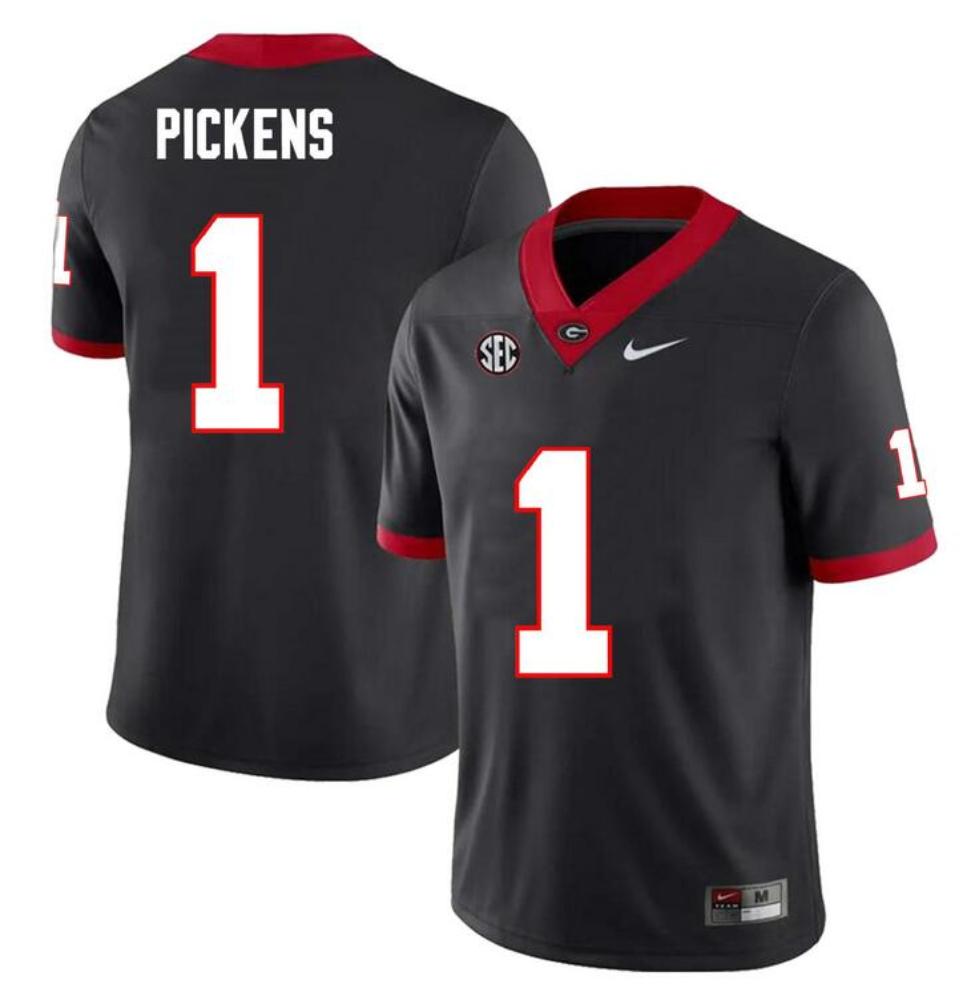 George Pickens Georgia Bulldogs Jersey - Black