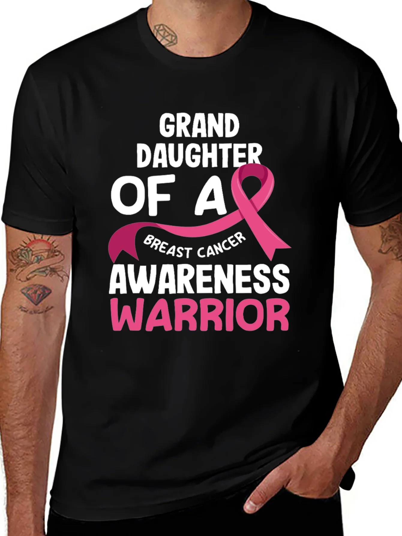 Granddaughter Breast Cancer Awareness Warrior T-Shirt