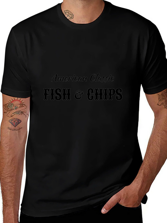 American Classic Fish & Chips Graphic T-Shirt